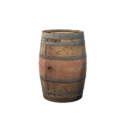 Large Wooden Barrel